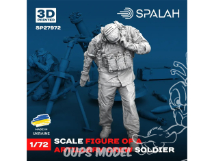 Spalah kit figurine SP27972 Soldat d’équipage d’artillerie 1/72