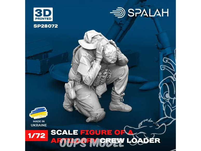 Spalah kit figurine SP28072 Chargeur équipier d’artillerie 1/72