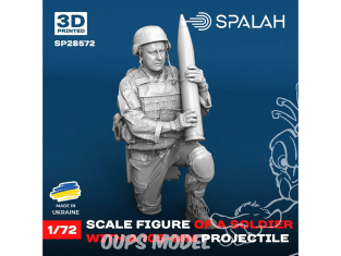 Spalah kit figurine SP28572 Mécanicien militaire couché 1/72