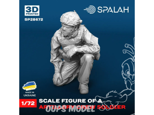Spalah kit figurine SP28672 Soldat d’équipage d’artillerie 1/72