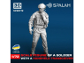 Spalah kit figurine SP28772 Soldat avec émetteur-récepteur portatif 1/72