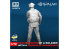 Spalah kit figurine SP28772 Soldat avec émetteur-récepteur portatif 1/72