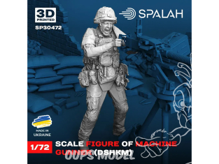 Spalah kit figurine SP30472 Mitrailleur DSHKM 1/72