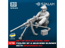 Spalah kit figurine SP31472 Mitrailleur avec mitrailleuse Browning M2 1/72