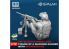 Spalah kit figurine SP31472 Mitrailleur avec mitrailleuse Browning M2 1/72