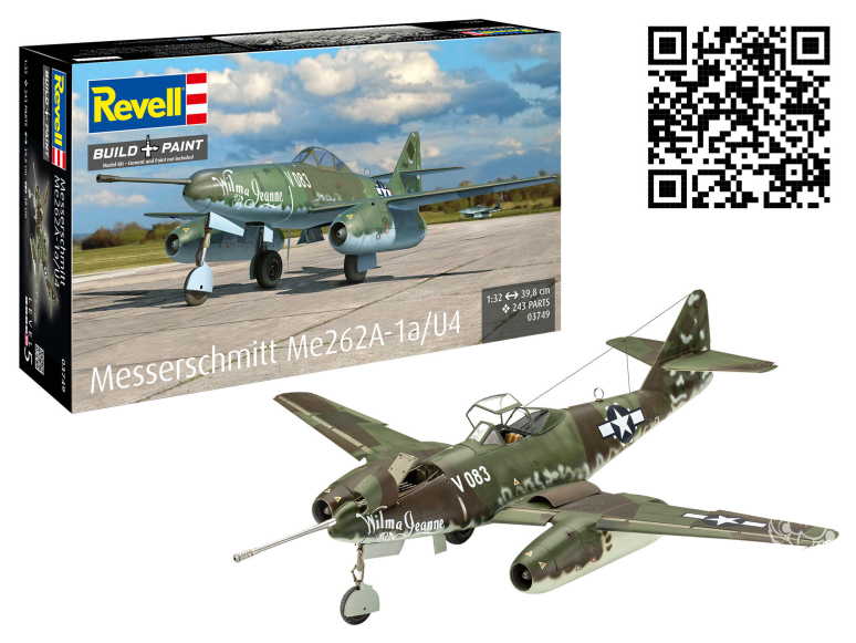 revell maquette avion 03749 Messerschmitt Me262A-1a/U4 1/32