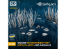 Spalah diorama SP31835 Environnement marécageux avec plantes et animaux 1/35