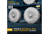 Spalah SP31235 Roues Pneus Michelin pour camions militaires HEMTT 9 pièces 1/35