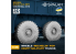 Spalah SP31235 Roues Pneus Michelin pour camions militaires HEMTT 9 pièces 1/35