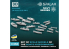 Spalah Accastillage SP00353 Bateaux pour la Kriegsmarine, Bismarck, Scharnhorst, Gneisenau, Tirpitz 19 pièces 1/350