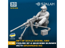 Spalah kit figurine SP31435 Mitrailleur avec mitrailleuse Browning M2 1/35