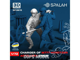 Spalah kit figurine SP13672 Charger l’obusier M777 1/72