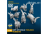 Spalah kit figurine SP31135 Lapins 8 pièces 1/35