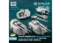 Spalah Accastillage SP00953 Canons antiaériens (10,5 cm) SK C/33 pour le Bismarck et le Tirpitz 8 pièces 1/350
