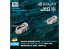 Spalah Accastillage SP00953 Canons antiaériens (10,5 cm) SK C/33 pour le Bismarck et le Tirpitz 8 pièces 1/350