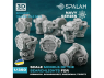 Spalah Accastillage SP00253 Projecteurs pour Bismarck, Scharnhorst, Gneisenau, Tirpitz 10 pièces 1/350