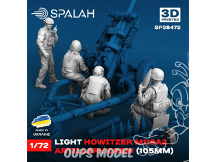 Spalah kit figurine SP28472 Équipage d’artillerie de l’obusier M119A2 1/72