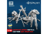 Spalah kit figurine SP27272 Équipage de mortier avec un mortier 2B11 de 120 mm 1/72