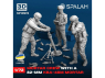 Spalah kit figurine SP10972 Équipage ukrainien de mortier avec un mortier KBA-48M de 82 mm 1/72