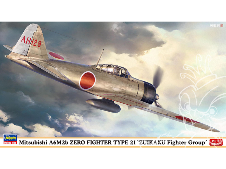 HASEGAWA maquettes avion 07559 Mitsubishi A6M2B Zero Carrier Fighter Modèle 21 Escadron de chasse Zuikaku 1/48