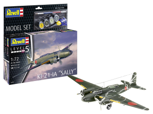 Revell maquette avion 63797 Model Set Ki-21-la Sally peinture et accessoires de base 1/72