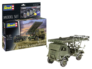 Revell maquette militaire 63338 Model Set W.O.T. 8 BM-13-16 Katioucha/Cargo avec accessoires de base 1/35