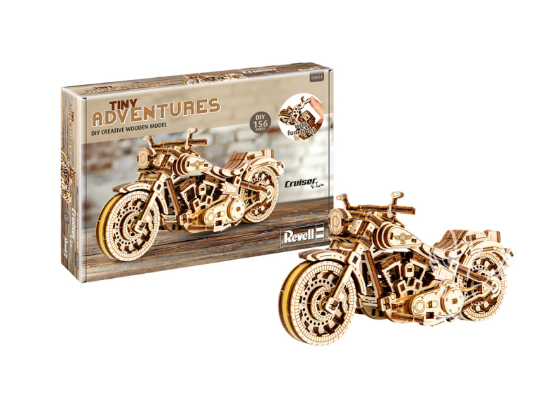 Revell 00614 Kit Bois Tiny Adventures - Moto Cruiser V-Twin Modèles fonctionnels