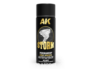 AK interactive ak12037 ADHÉSIF EN SPRAY PERMANENT STORM DE 400 ML