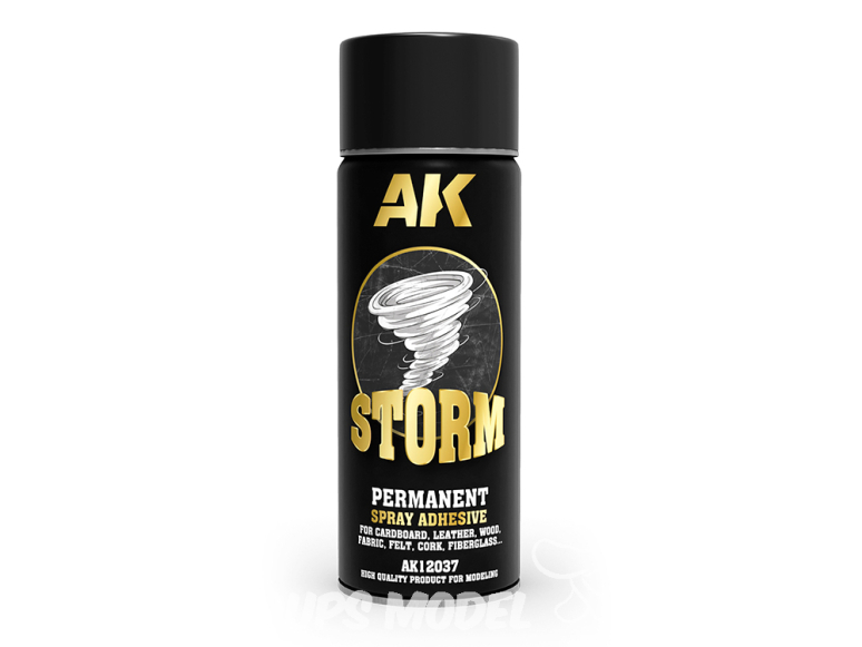 AK interactive ak12037 ADHÉSIF EN SPRAY PERMANENT STORM DE 400 ML