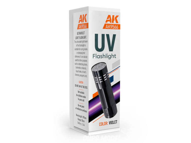 AK interactive outillage ak9566 LAMPE TORCHE ULTRAVIOLETTE