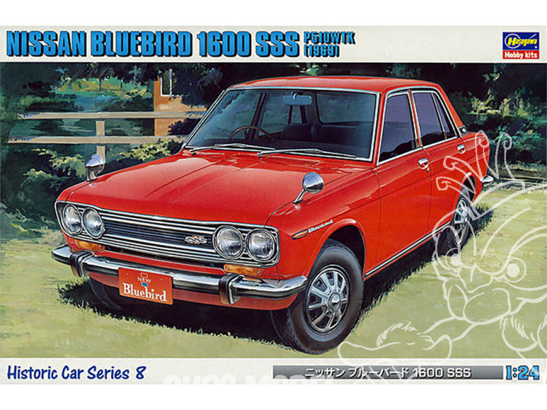 Hasegawa maquette voiture 21208 Nissan Bluebird 1600 SSS « 1969 1/24