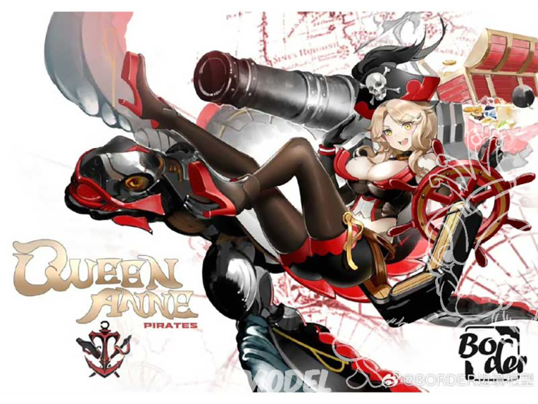 Border model maquette militaire BA-003 Queen Anne Pirates 1/12