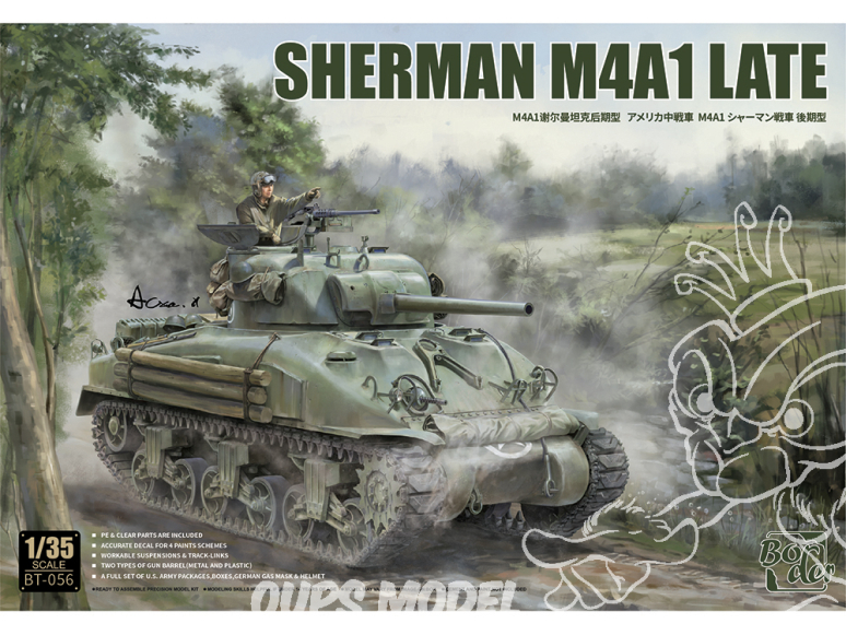 Border model maquette militaire BT-056 Sherman M4A1 Late 1/35