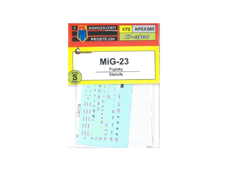KP Model Kpex065 Decalques Mig-23 1/72