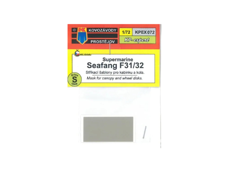 KP Model Kpex072 Masque Spermarine Seafang F31/32 pour verrière et disques de roue 1/72