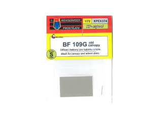 KP Model Kpex074 Masque Bf 109G Old canopy pour verrière et disques de roue 1/72