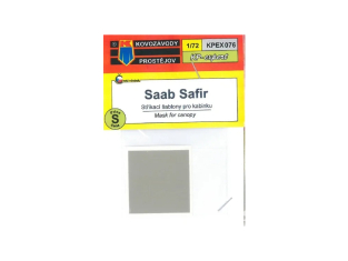 KP Model Kpex076 Masque SAAB Safir pour verrière et disques de roue 1/72
