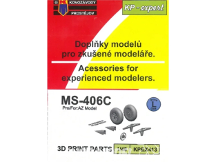 KP Model kit amelioration Kpex413 Pièces 3D MS-406C pour AZ Model 1/48