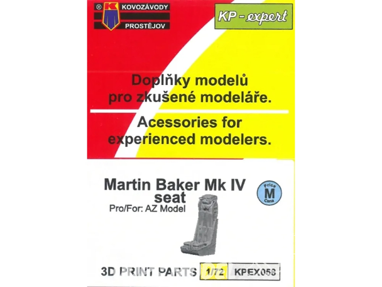 KP Model Kpex058 Siège Martin Baker Mk.IV pour kit AZ Model 1/72