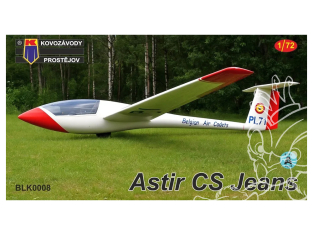 KP Model kit avion BLK0008 Planeur Astir CS Jeans 1/72