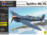 KP Model kit avion KPH7223 Spitfire Mk.Vb Au-dessus de Malte Hi-Tech 1/72