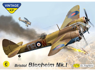KP Model kit avion KPV7204 Blenheim Mk.I VINTAGE KP 1/72