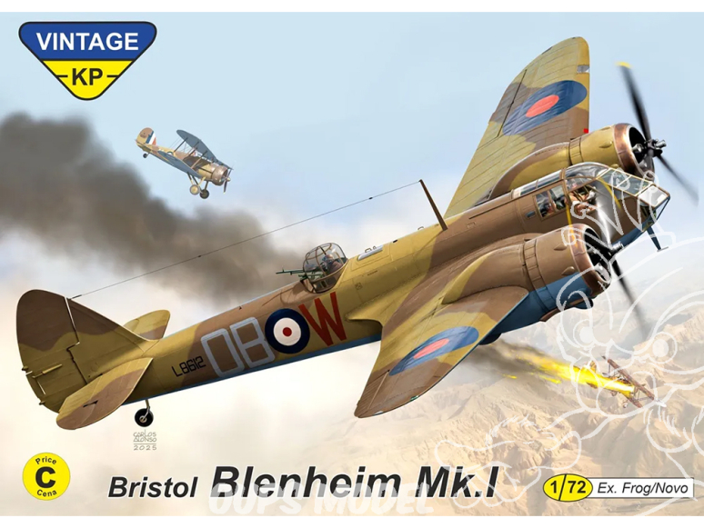 KP Model kit avion KPV7204 Blenheim Mk.I VINTAGE KP 1/72