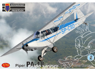 KP Model kit avion KPM0536 Piper PA-18 Super Cub au-dessus de l’Europe 1/72