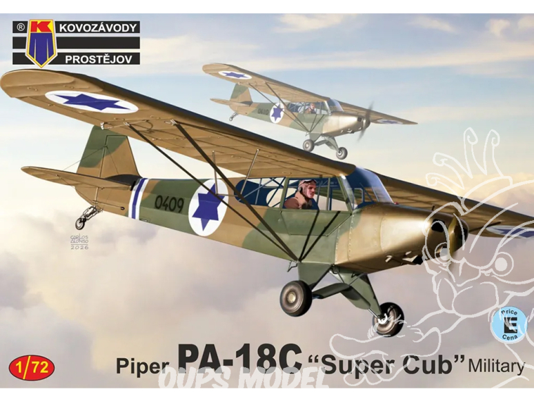KP Model kit avion KPM0539 Piper PA-18C Super Cub Armée 1/72