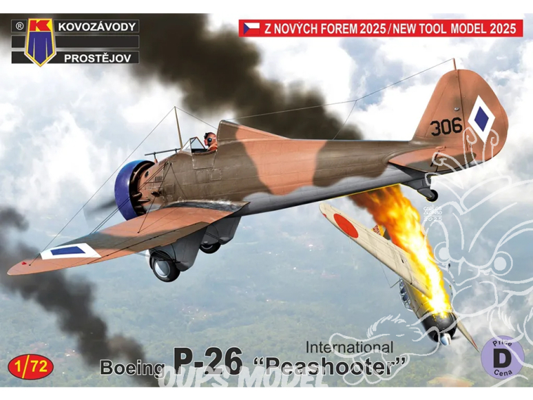 KP Model kit avion KPM0518 Boeing P-26 Peashooter International 1/72