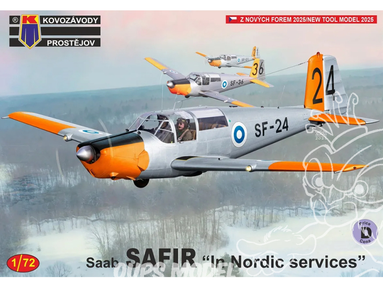 KP Model kit avion KPM0524 SAAB Safir Dans les services Nordiques 1/72