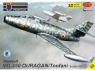 KP Model kit avion KPM0528 Dassault MD-450 Ouragan/Toofani Indian AF 1/72