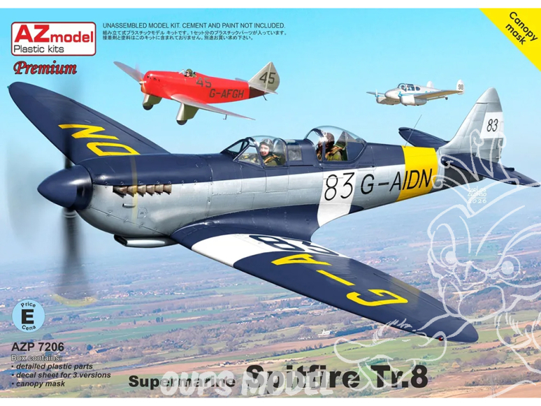 AZ Model Kit avion AZP7206 Supermarine Spitfire Tr.8 1/72