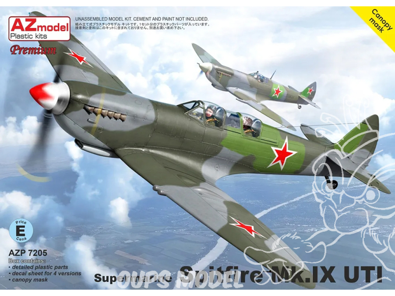 AZ Model Kit avion AZP7205 Supermarine Spitfire Mk.IX UTI 1/72